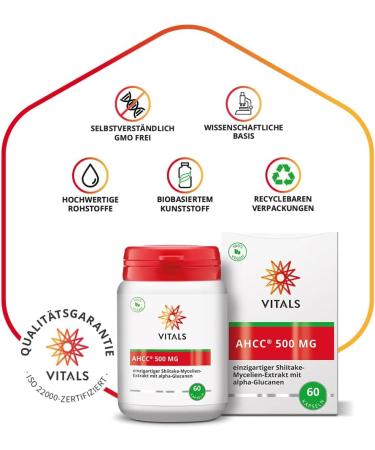 Buy Vitals AHCC 500 mg - 60 Vegan Capsules | Premium Alpha-Glucans | Original Product from Discoverers - International Shipping Available - Buy Online on GoSupps.com