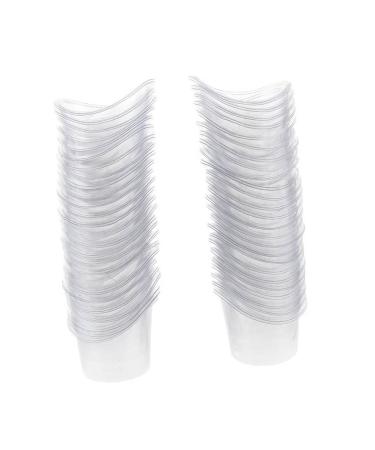 100pcs Disposable Cup Wash Cleaning Cups Plastic Measuring Cup for Women Men's