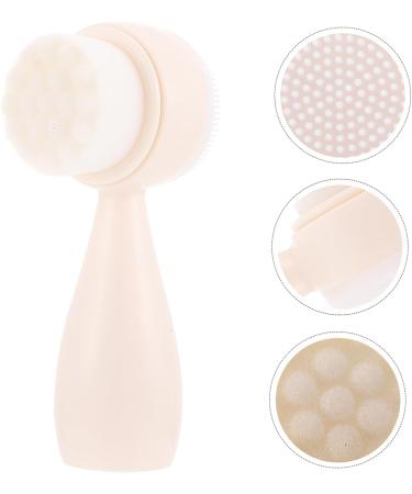 POPETPOP Silicone Face Brush Multi-Function Facial Brush Face Exfoliating Brush Household Facial Brush Home Accessory Facial Cleaning Brush Silica Gel White Washbasin Soft - Buy Online on GoSupps.com