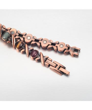 Buy Enercoppex Copper Bracelets for Arthritis Relief | Pure Copper Magnetic Therapy for Joints & Carpal Tunnel | Effective 3500 Gauss Magnets | Perfect Gifts - Buy Online on GoSupps.com
