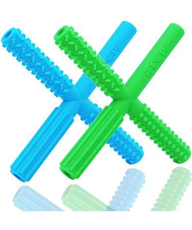 X Hollow Teether Tubes with 3 Different Textures - Teething Toys for Babies 3-6 Months 6-12 Months - BPA Free/Freezer & Refrigirator Safe - Baby Teether for Infants and Toddlers