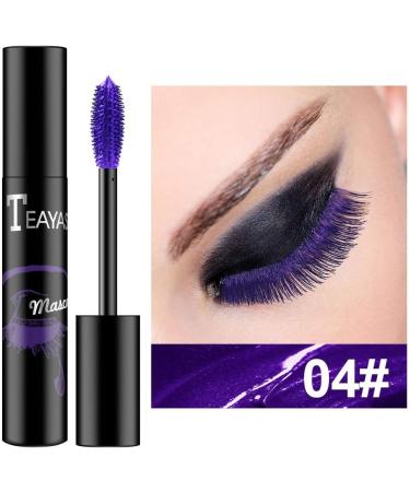 XunChung Professional Makeup Color Mascara Waterproof Fast Dry Eyelashes Curling Lengthening Makeup Eyelashes Blue Purple Mascara TSLM1 Color 07 - Buy Online on GoSupps.com