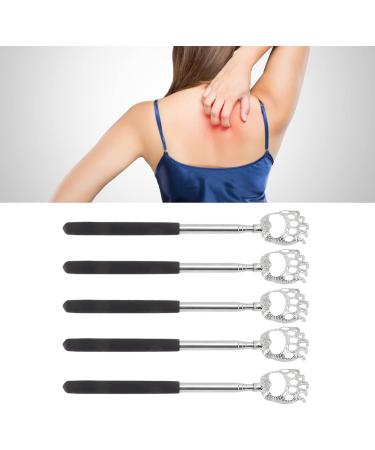 EASTALOLO 5pc Telescopic Back Scratcher Set - Stainless Steel Extendable Relief for Itching - Perfect for Home & Travel - Buy Online on GoSupps.com