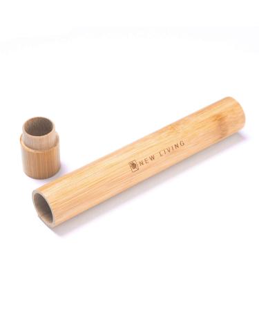 Bamboo Toothbrush Holder | Bamboo Carry Case | Biodegrade Eco Product | 21cm Natural Product - Buy Online on GoSupps.com