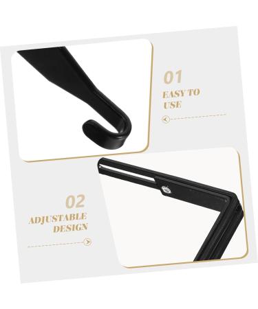 Cabilock 4pcs Metal Cabinet Hooks Peg Hooks Clothes Hangers Cabinet Hanger Hanging Hook Mirror Heavy 8.00X7.00X1.20CM Black - Buy Online on GoSupps.com