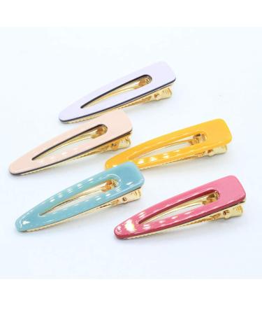 Lurrose 10pcs Colorful Acrylic Resin Hair Clips - Geometric Crocodile Barrettes for Kids Women & Girls - Stylish Hairpins & Headdress - Buy Online on GoSupps.com