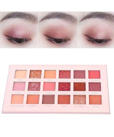 Smokey Eye Shadows Nudes Highly Pigmented Eyeshadow Palette 18 Colors Warm Matte Shimmer Neutral Eyeshadow Makeup Kits (18 colors)