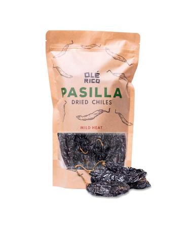 OL RICO - Pasilla Dried Peppers 4 Oz. - Pasilla Chiles Secos - Premium Peppers - Great For Authentic Mexican Cuisine - Packaged In Resealable Bags by OL RICO Pasilla 4 Ounce (Pack of 1)