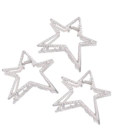 Satr Metal Hair Clips - Nonslip Hair Accessories for Thin & Thick Hair | Silver Hair Jaw Clamps & Hairpins - Buy Online on GoSupps.com