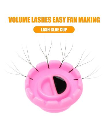 200 PCS Glue Rings Lash Extension & Flower Cup Holder - Pink Easy Fan Lash Rings for Volume Lash Extensions - Eyelash Extension Supplies - Buy Online on GoSupps.com