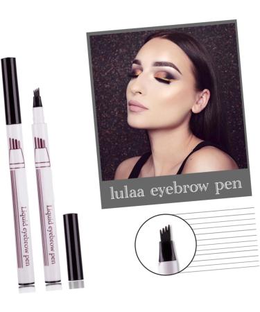 FRCOLOR Sweat-proof Liquid Dark Durable # Four Eyebrow Pencil Pronged Waterproof Grey Natural 1 count (Pack of 1) As Shown - Buy Online on GoSupps.com