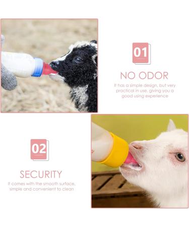 Lamb Nursing Bottle Nipples - Rubber Replacement Nipples for Goat, Sheep, Calf - Livestock Supplies in Red - Buy Online on GoSupps.com