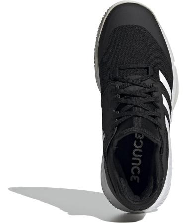 adidas Women's Court Team Bounce Volleyball Shoe 9 - Black/White/Silver Metallic - Buy Online on GoSupps.com