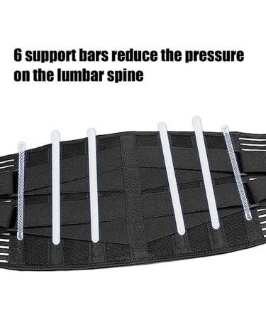 Tylxayoxa Lumbar Support Belt - Breathable Lower Back Pain Relief for Men & Women | Double Compression for Sciatica & Scoliosis | Size M - Buy Online on GoSupps.com