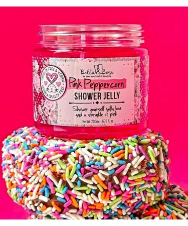 Bella & Bear Pink Peppercorn Shower Jelly - Travel Friendly 6.7oz - Great Gifts for Girls - Buy Online on GoSupps.com