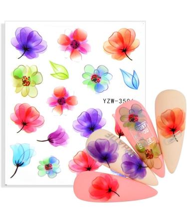 Winter Manicure Avocado Flower Anime Fruit Water Sticker Nail Sticker Nail Decals Nail Art Decoration(3) Style3 - Buy Online on GoSupps.com