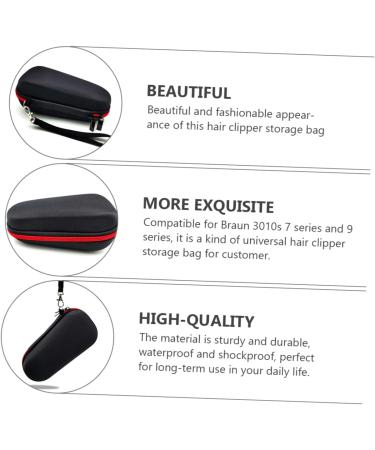 POPETPOP 3pcs Storage Bag Barber Case Electric Clipper Bag Men Electric Shaver Hair for Men Shaving Men Carrying Bag for Shaver Universal Holder Oxford Cloth Travel Redx3pcs 17.5X7X7CMx3pcs - Buy Online on GoSupps.com