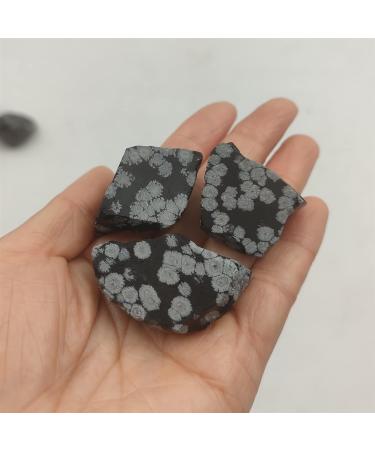 100g Bulk Natural Snowflake Obsidian Raw Stones Rough Quartz Crystal Gemstone Specimen Home Decoration FZUGEDRLI - Buy Online on GoSupps.com