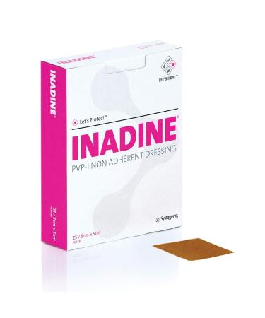 Inadine 5cm x 5cm (x25) 25 Count (Pack of 1)