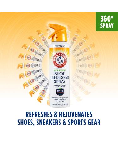 Buy Arm & Hammer Odor Defense Shoe Refresher Spray - Fresh Scent 4 oz | International Shipping Available - Buy Online on GoSupps.com