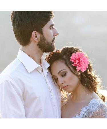 Flower Hair Clip Rose Hair Clips Hair Hairpin for Women Flower Diamond Hair Accessories Boho Bride Hairpins Headpiece for Girls Wedding 6 Pieces White - Buy Online on GoSupps.com