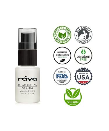 RAYA Brightening Serum | Brightening & Color Restoring Facial Treatment | Vitamin C & A for All Skin Types - Buy Online on GoSupps.com
