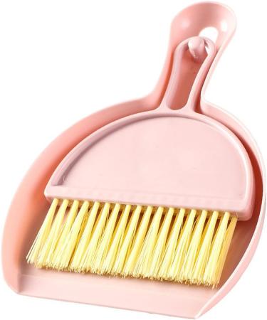 Mini Hand Broom Multifunctional Compact Mini Dustpan Brush Set Sturdy for Office (Pink) - Buy Online on GoSupps.com