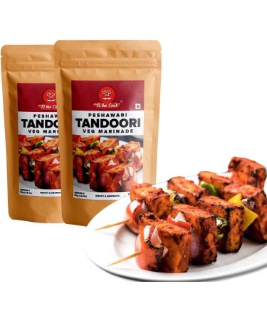 EL The Cook Tandoori Veg Marinade | Smoky & Spicy Indian Spice Seasoning Paste/Rub for Paneer/Vegetable Grill/BBQ | Simply coat and Cook | Vegetarian Gluten Free | 1.7oz 5 Pack Tandoori Vegetarian - Buy Online on GoSupps.com