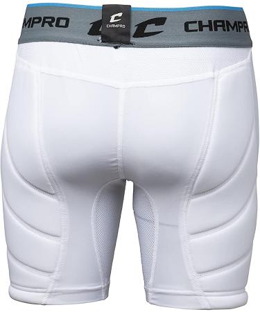 CHAMPRO Women's Fastpitch Softball Compression Sliding Shorts - White, Size Medium - Buy Online on GoSupps.com