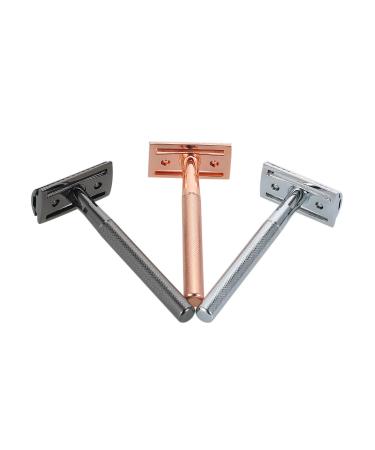 Stainless Steel Double Edge Safety Razor - Premium Manual Shaving Tool for Home Hotel & Travel - Buy Online on GoSupps.com