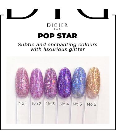 Didier Lab - Premium UV Gel Nail Polish - POP Star No4- Gel Nail Varnish - Nail Art - Long-Lasting High Gloss Wear - Gel Nail Polish - Gel Nails - Glitter Gel Nail Polish - Rich Pigment - 8ml - Buy Online on GoSupps.com