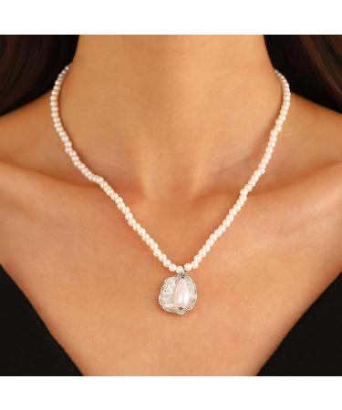 Oralgo's Handmade Ethno-Style Pearl Necklace | Unique Klakular Chain | Perfect Ornament for Traditional & Modern Outfits - Buy Online on GoSupps.com