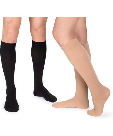 Weekend Peninsula Compression Stockings | 5 Pair Knee Socks for Sports Travel & Pregnancy | Unisex L-XL - Brown - Buy Online on GoSupps.com