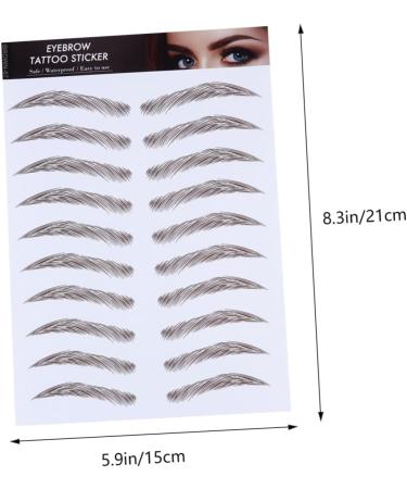 NOLITOY 4pcs Female Transfer Fake Water S Eyebrows Sticker Stimulation Hair-like Brow Authentic False - Buy Online on GoSupps.com
