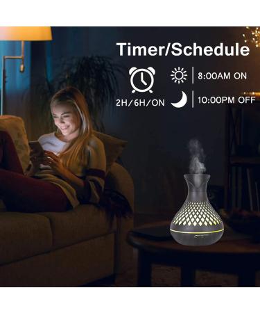 Smart Alexa Aroma Diffuser - 500ml Essential Oils Set App Control 7 Color LED Quiet Auto-Off Compatible with Alexa & Google Home - Buy Online on GoSupps.com
