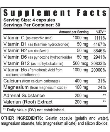 Youngevity Ultimate D-Stress Natural Stress Relief Supplement with Magnesium Valerian Root Extract and B Vitamins Supports Adrenal Health and Nervous System 120 Capsules (Pack of 1) 120 Count (Pack of 1) - Buy Online on GoSupps.com