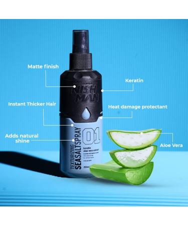 SS Texturizing Sea Salt Spray for Hairstyling | Voluminous Texture | Long Lasting Pre - Styler | Boosts the appearance of hair thickness & Bounce | Heat protectant Helps with amazing definition Volum - Buy Online on GoSupps.com