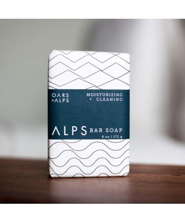 Oars + Alps Bar Soap Hydrating Natural Skin Care with Shea Butter and Jojoba Oil, Vegan, Gluten Free - 6 oz - Buy Online on GoSupps.com