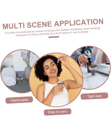 DOITOOL Dubai Essential Oil Bottle Mini Spray Bottle Travel Toiletries Containers Mini Perfume Metal Trim Retro Decor Travel Spray Bottle Travel Bottle Alloy Glass Liquid Bottle - Buy Online on GoSupps.com