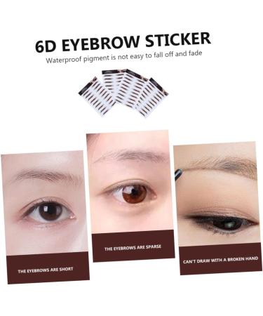 FRCOLOR 12 Pcs Eyebrow Stickers Waterproof Makeup Imitation Eyebrows Eyebrow Transfer Stickers 6d The Lazy - Buy Online on GoSupps.com