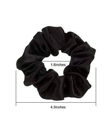 Satin Hair Scrunchies 6 Pack - Soft Elastic Ties for Big Ponytails in Color 1 - Buy Online on GoSupps.com