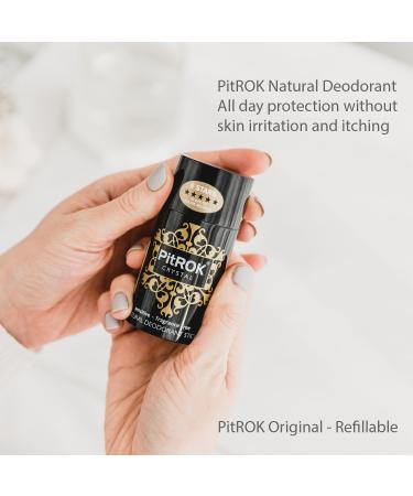 PitROK Original Crystal Natural Deodorant Stick 1x100g. Refillable 'Push-Up' Format. Vegan Cruelty Free Fragrance Free. Sensitive Skin. - Buy Online on GoSupps.com