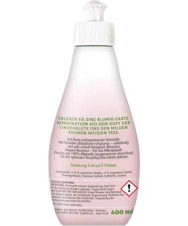 Fit Dishwashing Detergent - Biodegradable & Vegan - Linden Blossom & White Tea - Eco-Friendly 6x400ml Liquid | International Shipping - Buy Online on GoSupps.com