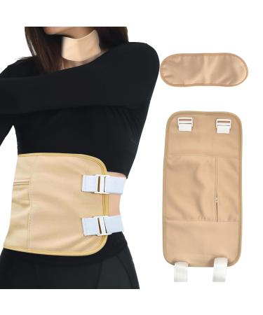 DANLIKT Castor Oil Pack Reusable Castor Oil Pack Wrap Organic with Velcro Closure Waist Belt for Liver Detox Castor Oil Pack Kit Oil Not Included