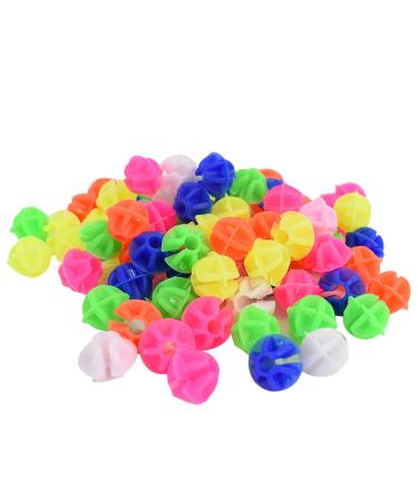 TRIXES Bicycle Spoke Beads Multi-colored Bicycle Wheel Clip on Beads Bicycle Decoration Approx. 72 Pack