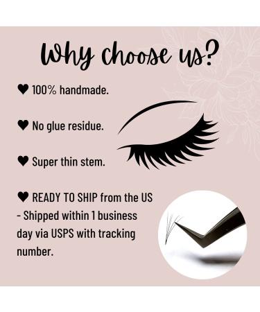 1000pcs 5D Volume Eyelash Extensions - Handmade Fans - C Curl - 0.7mm thick - 9mm & 12mm Lengths - Buy Online on GoSupps.com