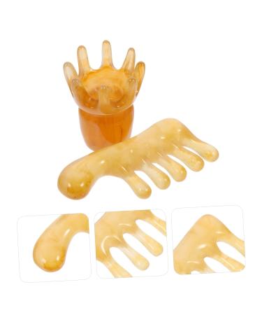 FRCOLOR 8 STK Jade Massage Comb Set - Hair & Facial Massage Tools for Relaxation & Wellness - Buy Online on GoSupps.com