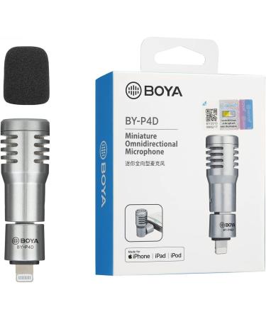 BOYA BY-P4D Mini Microphone for iPhone iPad - Professional Plug and Play Lightning Mic for Video Recording and Vlogging - Buy Online on GoSupps.com