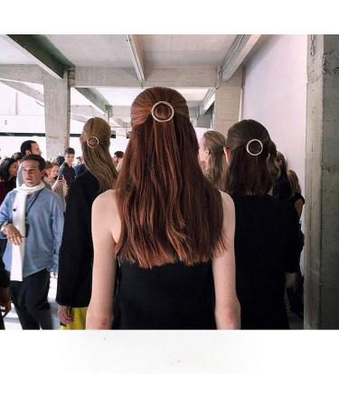 Pulabo Round Hairpise - Elegant European Style Metal Hair Clip for Women | Durable Golden Hair Accessories - Buy Online on GoSupps.com