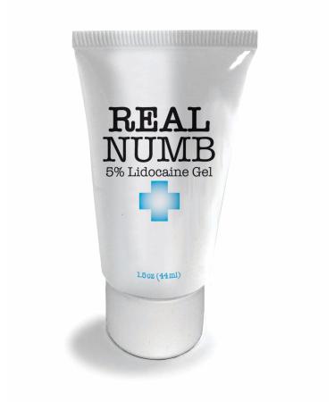 REAL NUMB Maximum Strength Lidocaine 5% Anorectal Cream | Hemorrhoid Relief from Pain Itching Burning | 44 Gram Tube Lidocaine 5% Cream